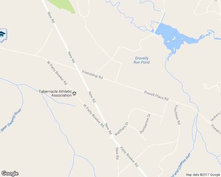 map of restaurants, bars, coffee shops, grocery stores, and more near 224 Friendship Road in Southampton Township
