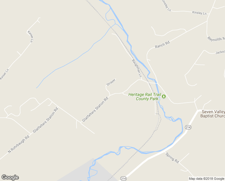 map of restaurants, bars, coffee shops, grocery stores, and more near 6338 Glatfelters Station Road in Seven Valleys