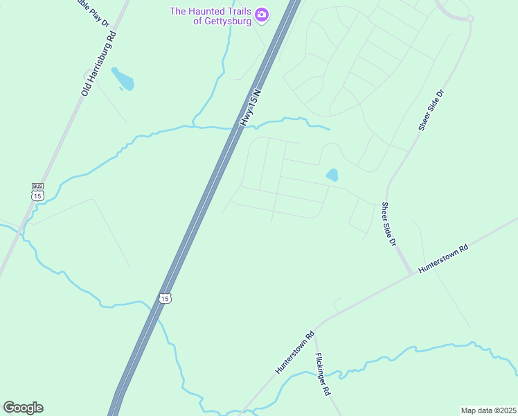 map of restaurants, bars, coffee shops, grocery stores, and more near Woolgrass Lane in Adams County