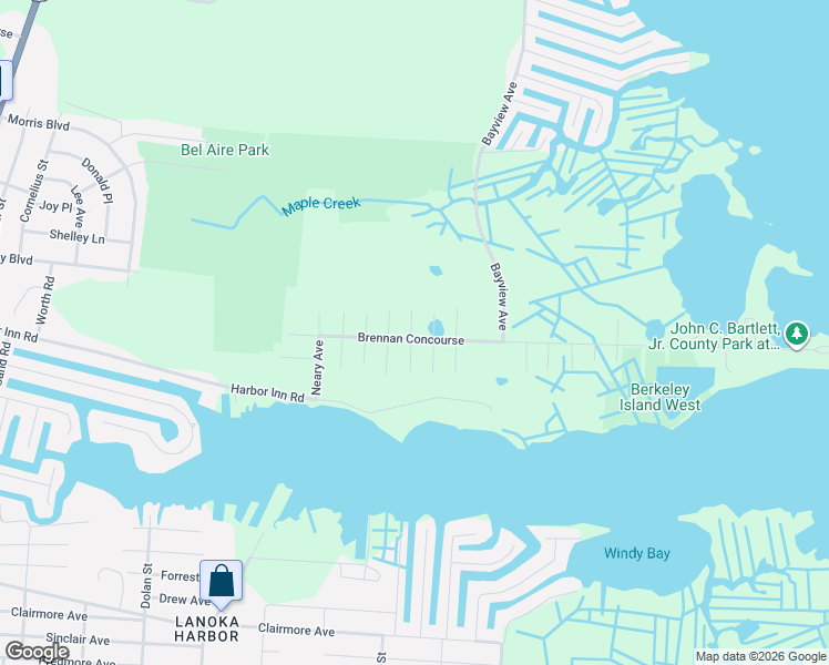map of restaurants, bars, coffee shops, grocery stores, and more near 300 Parisen Avenue in Ocean County