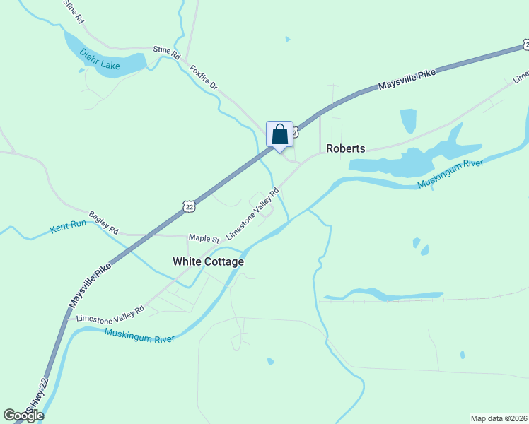 map of restaurants, bars, coffee shops, grocery stores, and more near 5330 Limestone Valley Road in White Cottage