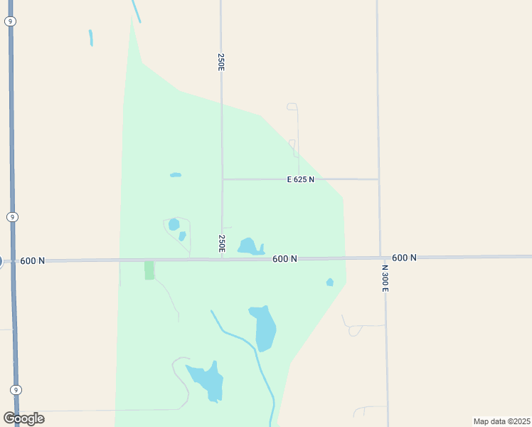 map of restaurants, bars, coffee shops, grocery stores, and more near 2647 East 625 North in Greenfield