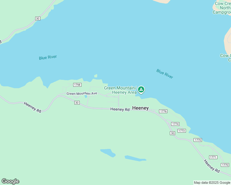 map of restaurants, bars, coffee shops, grocery stores, and more near Lake Drive in Heeney