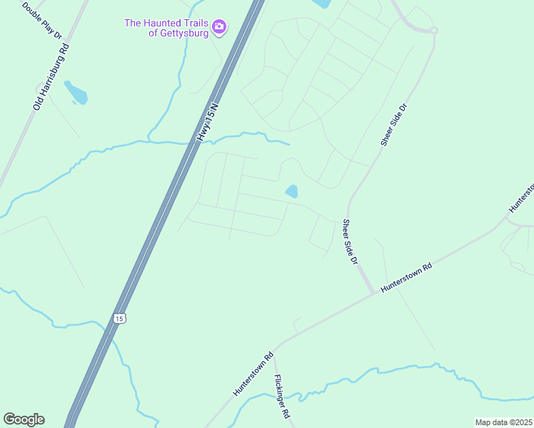 map of restaurants, bars, coffee shops, grocery stores, and more near 118 Elderberry Way in Gettysburg