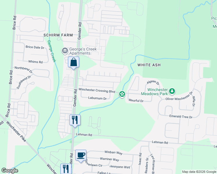 map of restaurants, bars, coffee shops, grocery stores, and more near 6768 Lagrange Drive in Canal Winchester