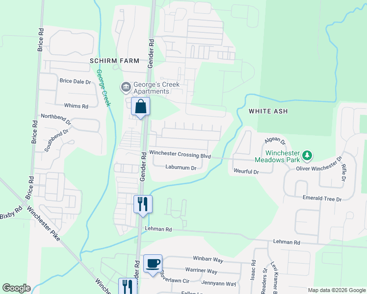 map of restaurants, bars, coffee shops, grocery stores, and more near 6722 Lagrange Drive in Canal Winchester