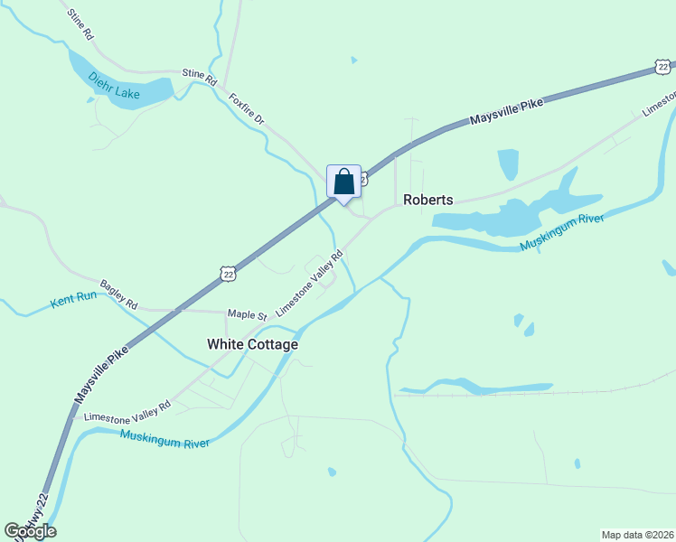 map of restaurants, bars, coffee shops, grocery stores, and more near 5330 Limestone Valley Road in White Cottage