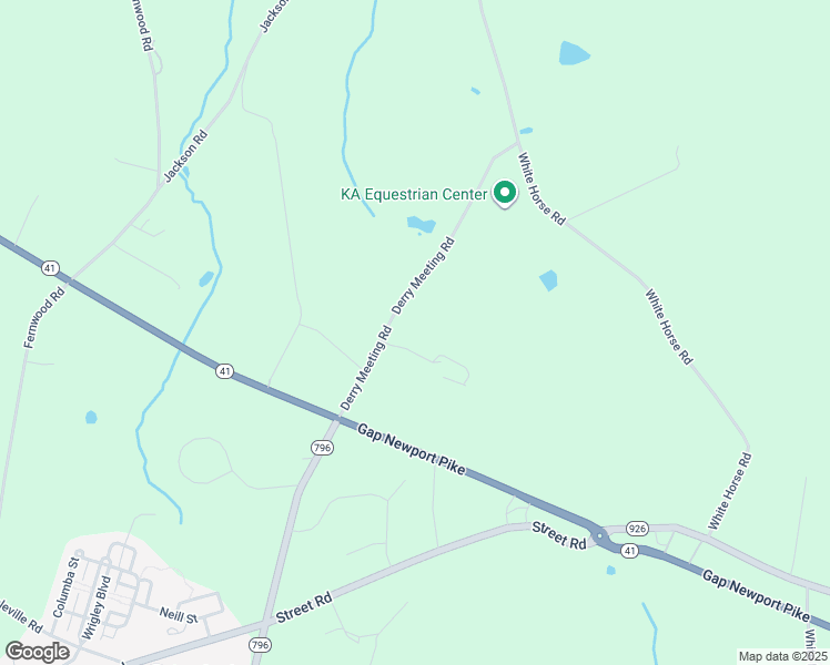 map of restaurants, bars, coffee shops, grocery stores, and more near 236 Derry Meeting Road in Cochranville