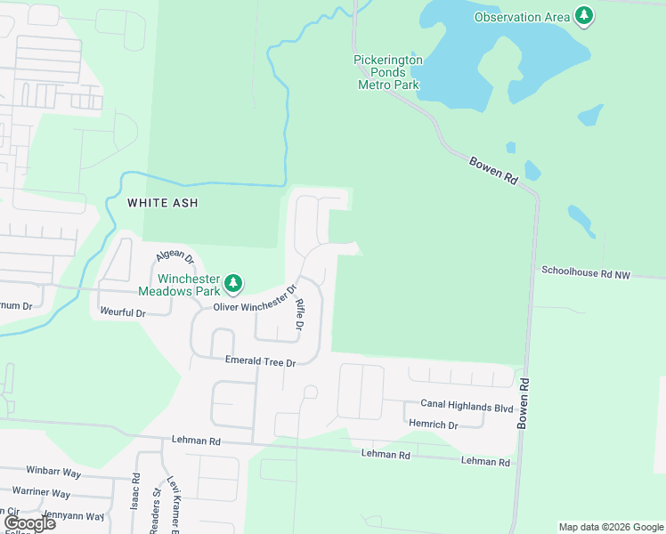 map of restaurants, bars, coffee shops, grocery stores, and more near 7385 Winchester Cathedral Court in Canal Winchester