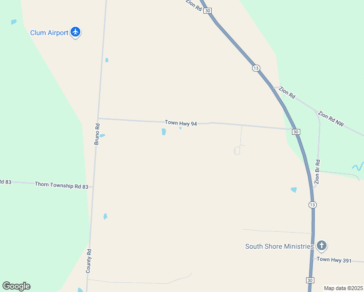 map of restaurants, bars, coffee shops, grocery stores, and more near 8485-8689 Town Highway 94 in Thornville