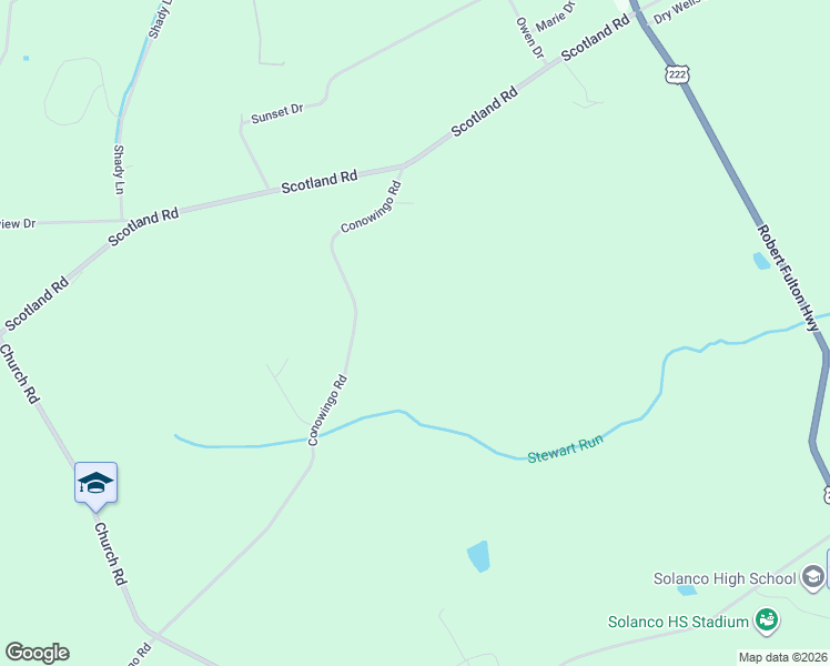 map of restaurants, bars, coffee shops, grocery stores, and more near 67 Conowingo Road in Quarryville