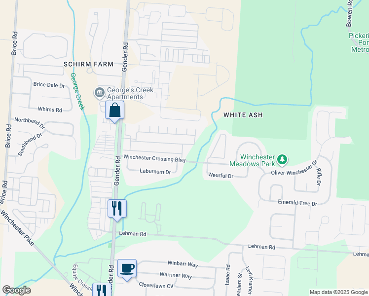 map of restaurants, bars, coffee shops, grocery stores, and more near 6768 Lagrange Drive in Canal Winchester