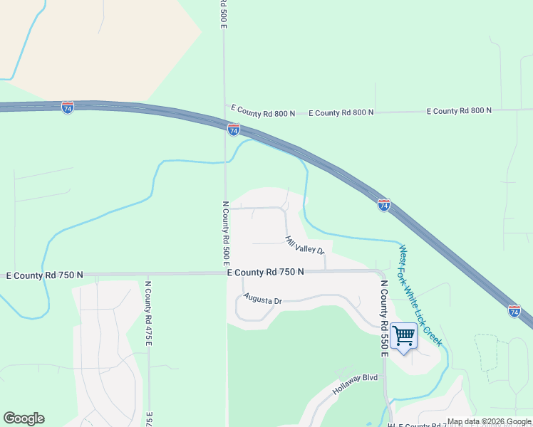 map of restaurants, bars, coffee shops, grocery stores, and more near 7657 Leanna Court in Pittsboro