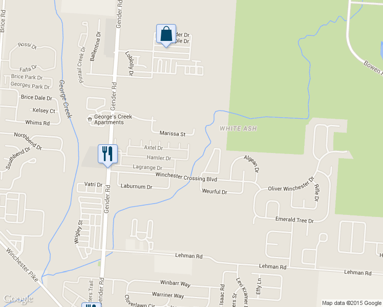 map of restaurants, bars, coffee shops, grocery stores, and more near 6751 Hamler Drive in Canal Winchester