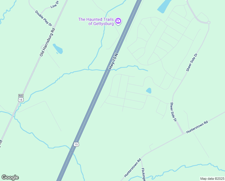map of restaurants, bars, coffee shops, grocery stores, and more near 145 Grand Overlook Drive in Gettysburg