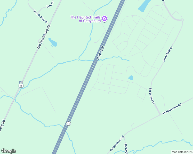 map of restaurants, bars, coffee shops, grocery stores, and more near 145 Grand Overlook Drive in Gettysburg