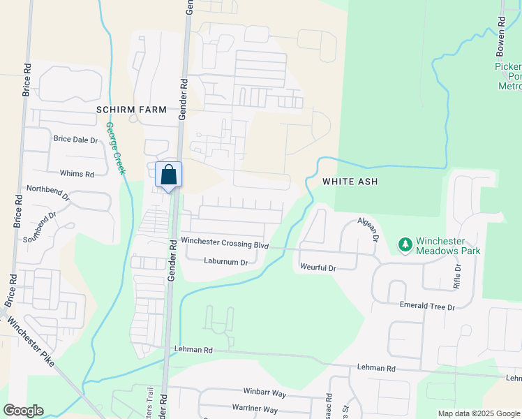 map of restaurants, bars, coffee shops, grocery stores, and more near 6832 Axtel Drive in Canal Winchester