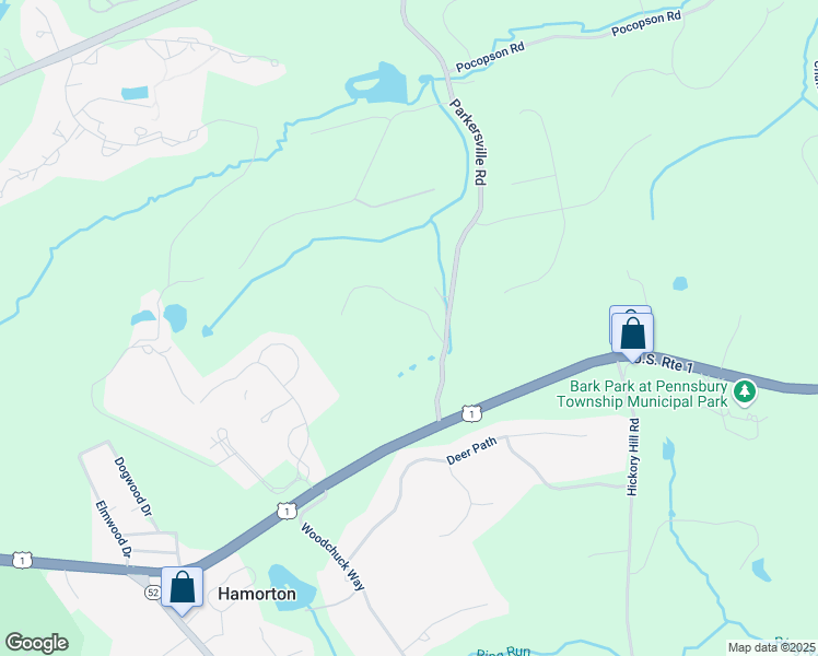 map of restaurants, bars, coffee shops, grocery stores, and more near 1373 Parkersville Road in Kennett Square