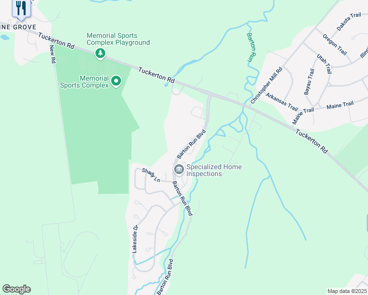 map of restaurants, bars, coffee shops, grocery stores, and more near 322 Barton Run Blvd in Marlton