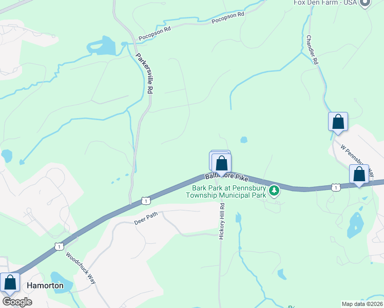 map of restaurants, bars, coffee shops, grocery stores, and more near 28 Sapling Drive in Kennett Square