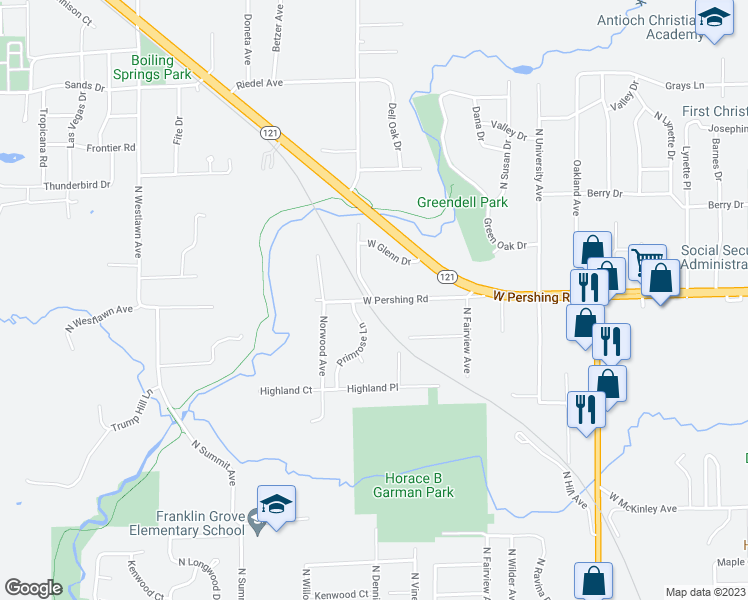 map of restaurants, bars, coffee shops, grocery stores, and more near 3000 North Taylor Avenue in Decatur