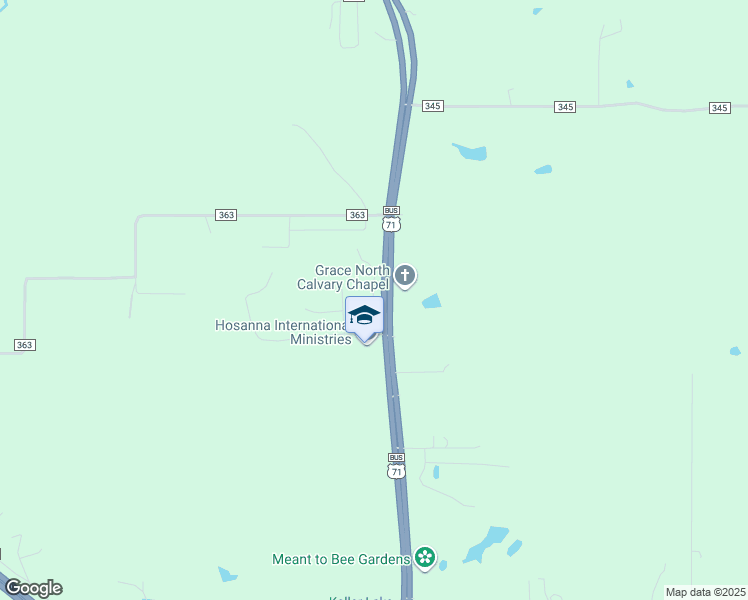 map of restaurants, bars, coffee shops, grocery stores, and more near 17117 U.S. 71 Business in Saint Joseph