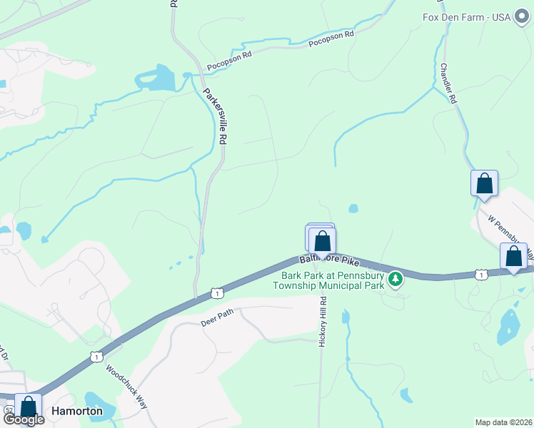 map of restaurants, bars, coffee shops, grocery stores, and more near 28 Sapling Drive in Kennett Square