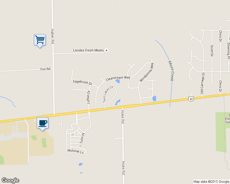 map of restaurants, bars, coffee shops, grocery stores, and more near 5002 Twin Lakes Circle in Clayton