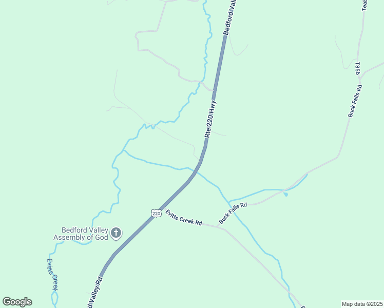 map of restaurants, bars, coffee shops, grocery stores, and more near 6261 Bedford Valley Road in Bedford