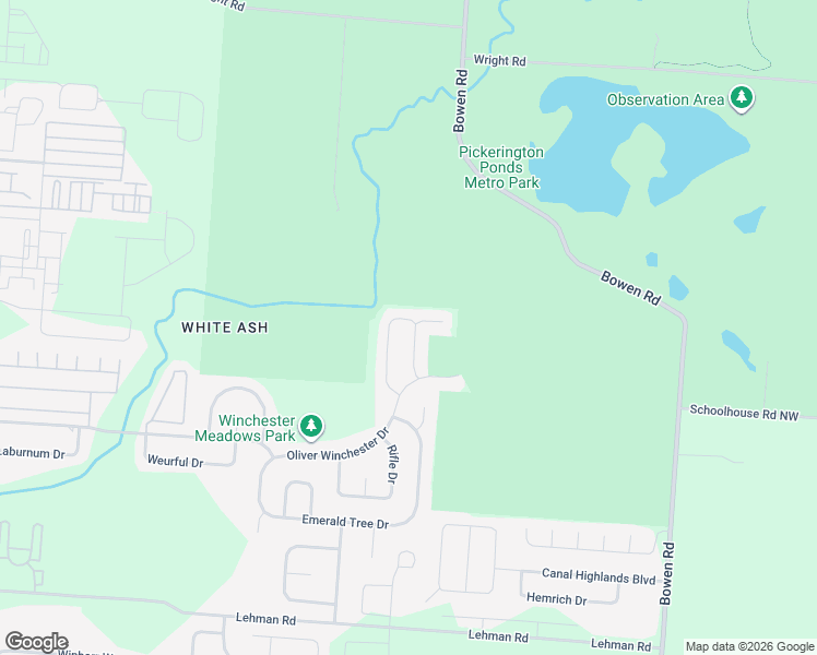 map of restaurants, bars, coffee shops, grocery stores, and more near 5105 Tyler Henry Drive in Canal Winchester