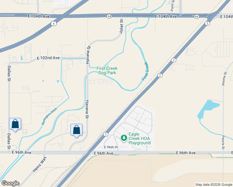 map of restaurants, bars, coffee shops, grocery stores, and more near 10000 Havana Street in Henderson