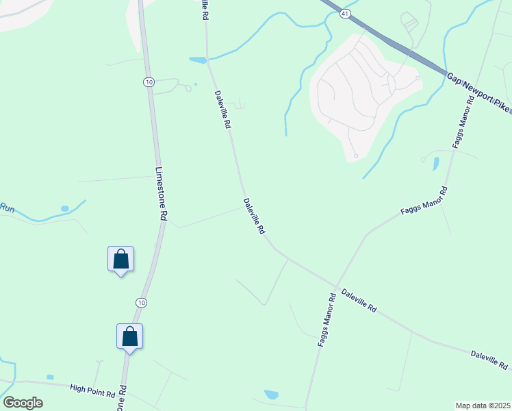 map of restaurants, bars, coffee shops, grocery stores, and more near 266 Daleville Road in Cochranville