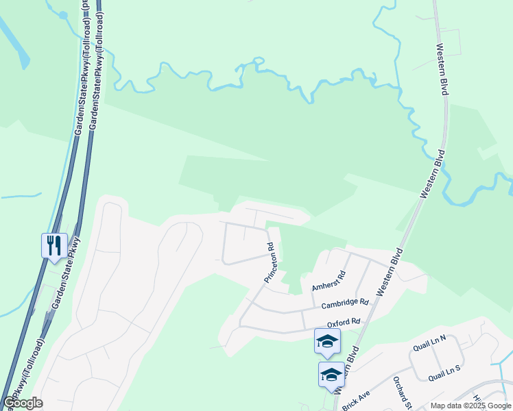 map of restaurants, bars, coffee shops, grocery stores, and more near 712 Joseph Street in Lacey Township