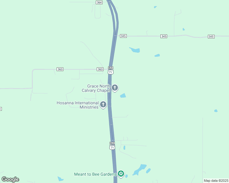 map of restaurants, bars, coffee shops, grocery stores, and more near 17117 U.S. 71 Business in Saint Joseph