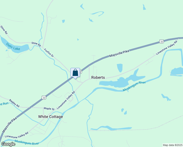 map of restaurants, bars, coffee shops, grocery stores, and more near 3919 Roberts Addition in White Cottage
