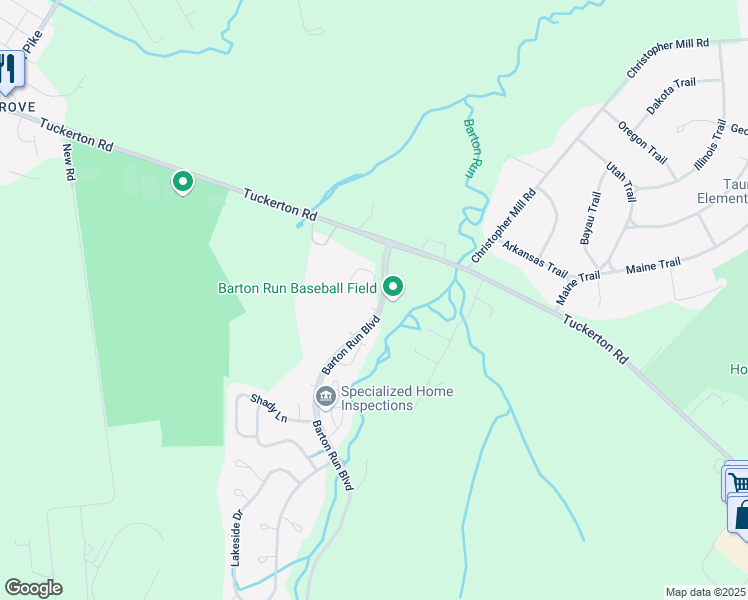map of restaurants, bars, coffee shops, grocery stores, and more near 1 Alexandra Court in Evesham
