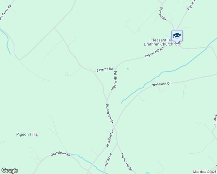 map of restaurants, bars, coffee shops, grocery stores, and more near 6152 Pigeon Hill Road in Spring Grove