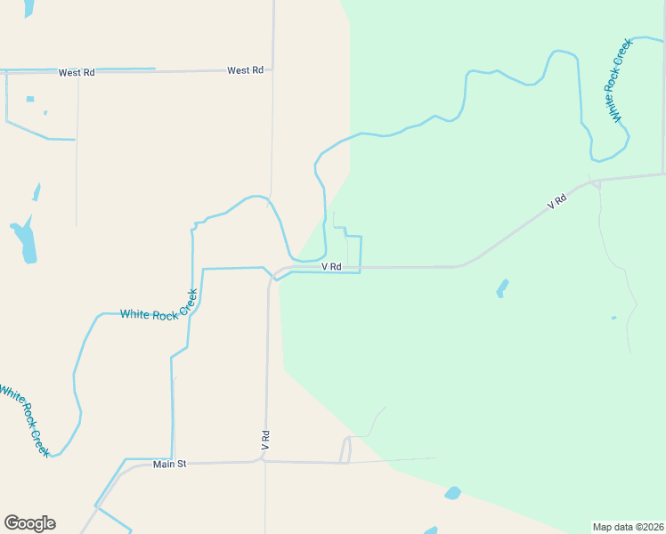 map of restaurants, bars, coffee shops, grocery stores, and more near 2608 V Road in Formoso