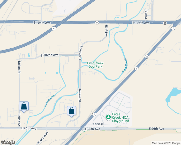 map of restaurants, bars, coffee shops, grocery stores, and more near 10000 Havana Street in Henderson