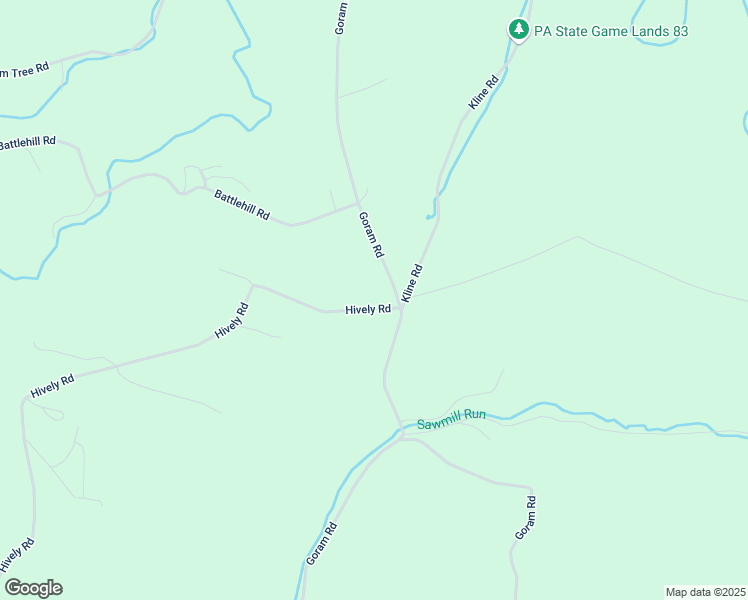 map of restaurants, bars, coffee shops, grocery stores, and more near 11500 Hively Road in Brogue