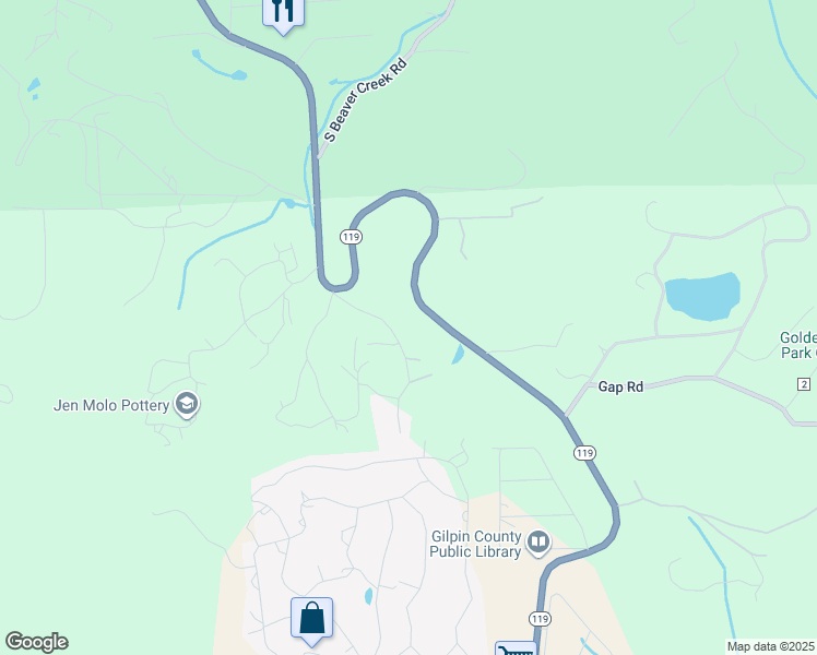 map of restaurants, bars, coffee shops, grocery stores, and more near 141 Hacker Drive in Black Hawk