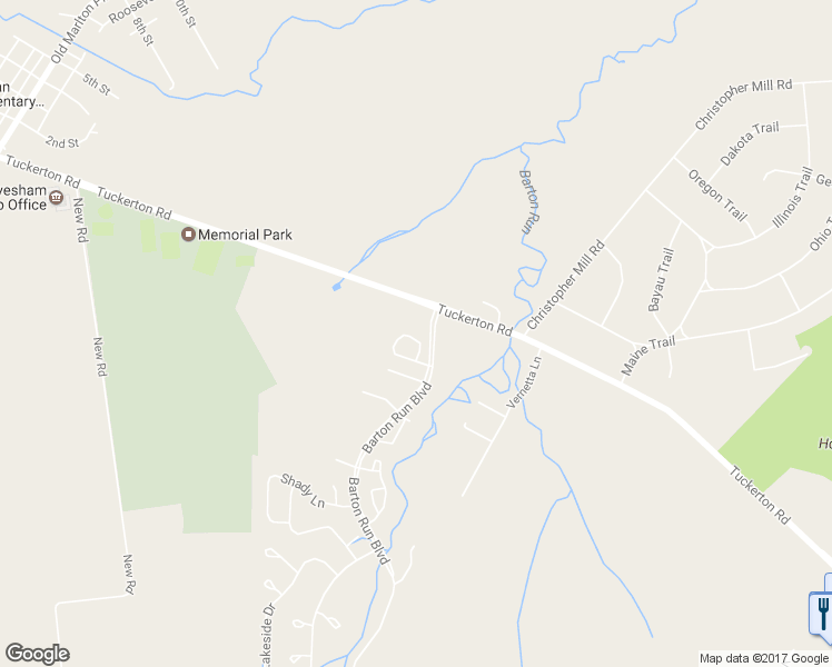 map of restaurants, bars, coffee shops, grocery stores, and more near 61 Alexandra Court in Evesham Township