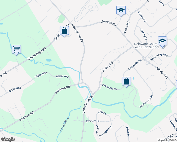 map of restaurants, bars, coffee shops, grocery stores, and more near 168 Bishop Drive in Aston