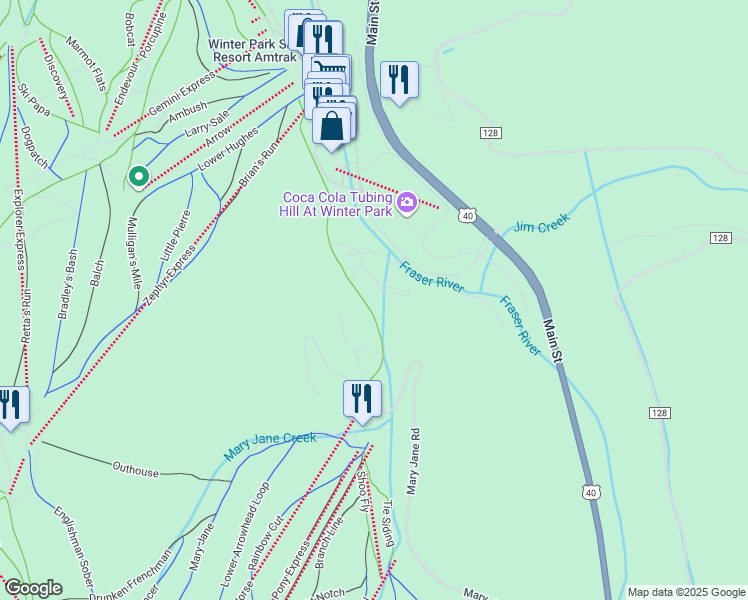 map of restaurants, bars, coffee shops, grocery stores, and more near 422 Iron Horse Way in Parshall