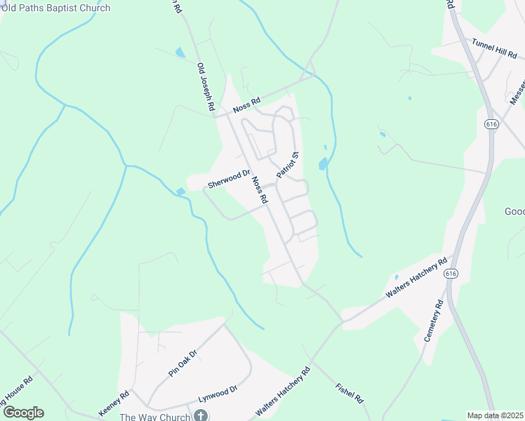 map of restaurants, bars, coffee shops, grocery stores, and more near 2068 Noss Road in York