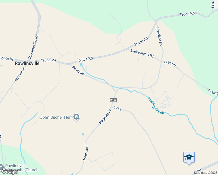 map of restaurants, bars, coffee shops, grocery stores, and more near 80 Penny Road in Holtwood