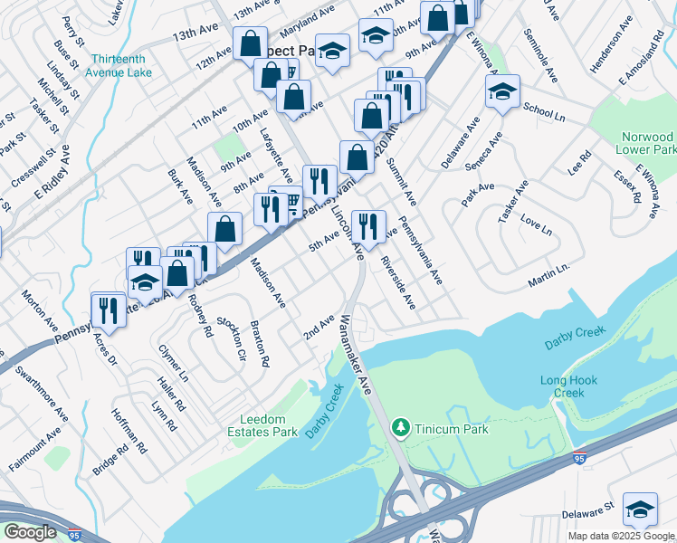 map of restaurants, bars, coffee shops, grocery stores, and more near 830 4th Avenue in Prospect Park