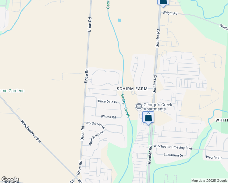 map of restaurants, bars, coffee shops, grocery stores, and more near 6335 Falla Drive in Canal Winchester
