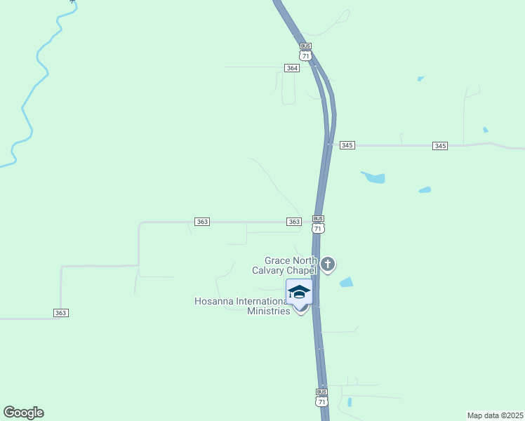 map of restaurants, bars, coffee shops, grocery stores, and more near 12795 County Road 363 in Saint Joseph