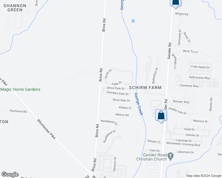 map of restaurants, bars, coffee shops, grocery stores, and more near 6027 Brice Park Drive in Canal Winchester